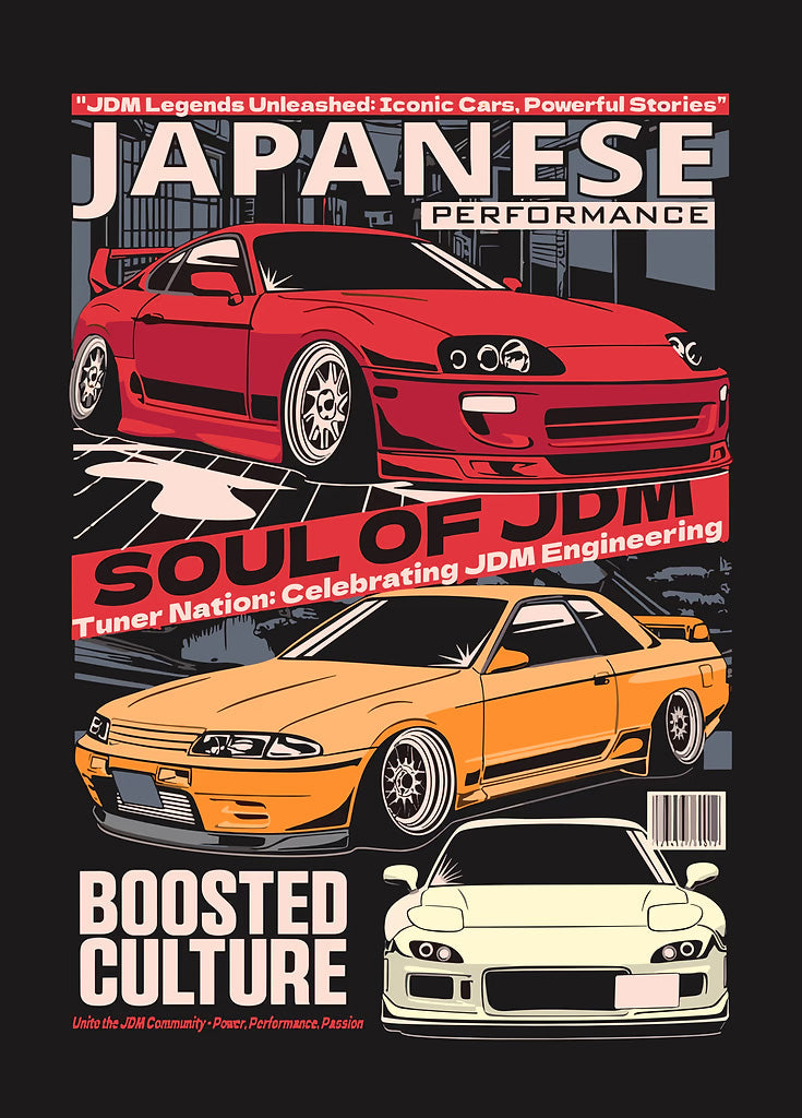 JDM Car Culture metal poster artwork